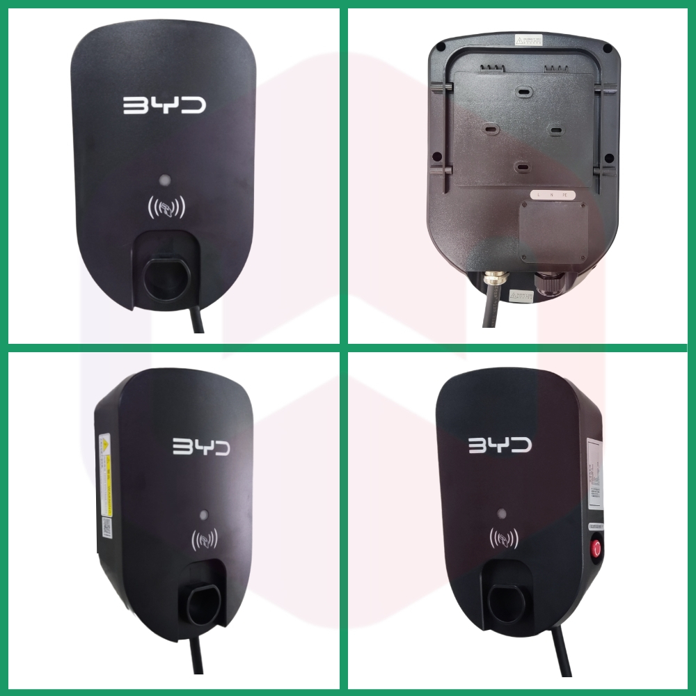 ⚡🚘 เครื่องชาร์จ BYD Wall Charger 7KW 32A 1เฟส Type 2 เครื่องชาร์จรถ EV ...