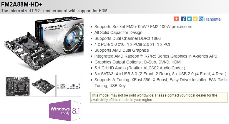 โดนเล่นซะแล้ว ASRock FM2A88M-HD+ อยู่ก็ Support แค่ DDR1866 ซะงั้น.