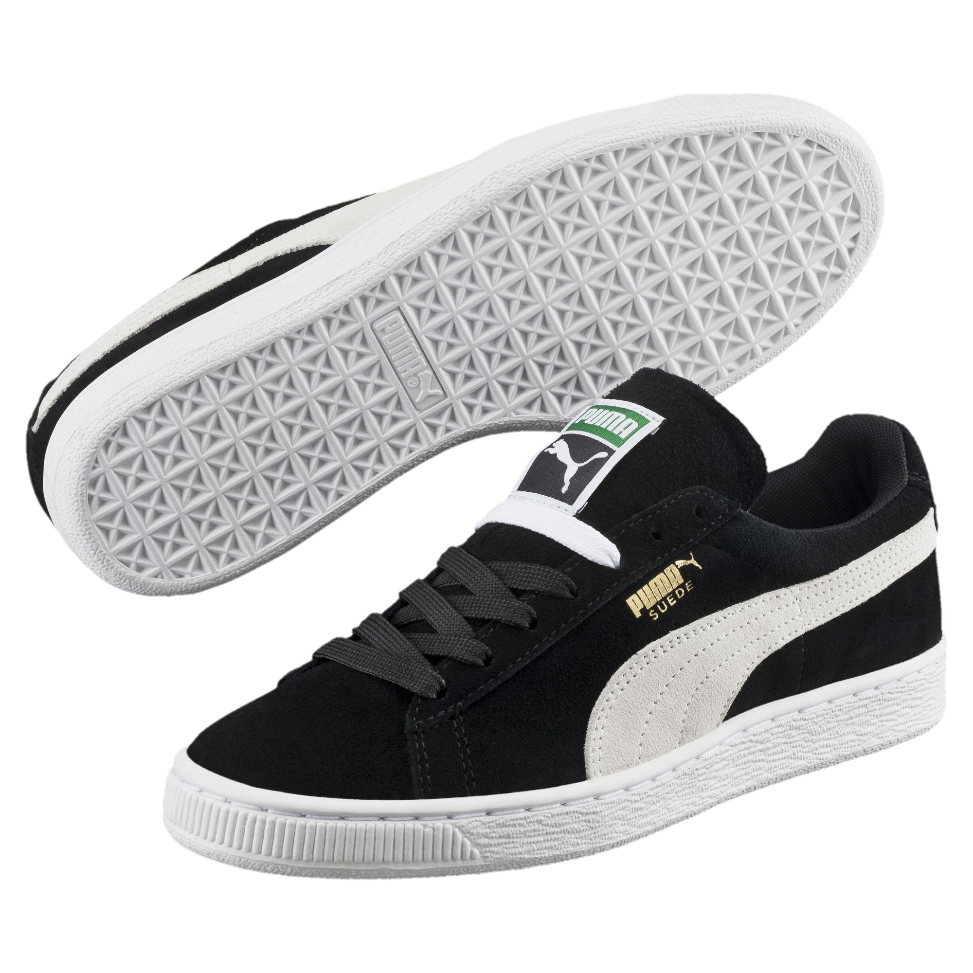 Пума оригинал. Puma Suede Classic Black женские. Puma Suede 355462. Puma Suede Classic черно белые. Puma Suede женские черно белые.