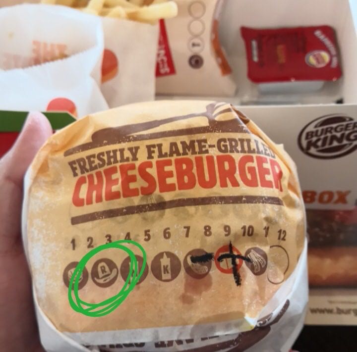 สัญลักษณ์ ที่ติดอยู่บนกระดาษห่อ Burger King หมายถึงอะไรครับ - Pantip
