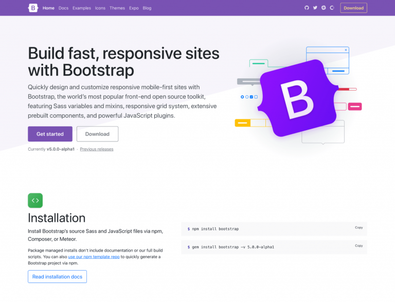 Bootstrap 5.0 Alpha เวอร์ใหม่ไฉไลกว่าเดิม เพิ่มเติมคือไม่รองรับ IE แล้ว ...