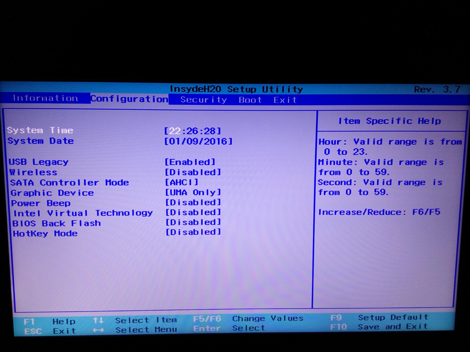 Lenovo bios