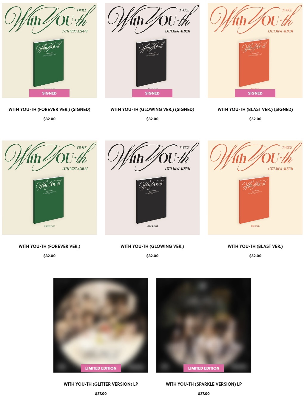 TWICE on X: TWICE 13TH MINI ALBUM With YOU-th Pre-Release Single CD  Preview Full ver. (US only) Pre-Release Single Release on 2024.02.02 FRI  2PM KST/0AM EST Full Album Release on 2024.02.23 FRI