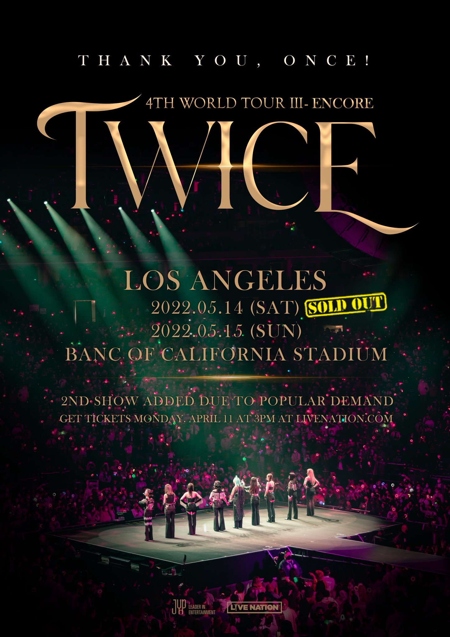 TWICE ประกาศเพิ่มรอบการแสดง 🔥 TWICE 4TH WORLD TOUR ‘Ⅲ’ ENCORE LOS ...