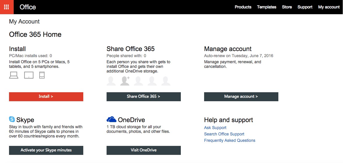 onedrive mac for office 365