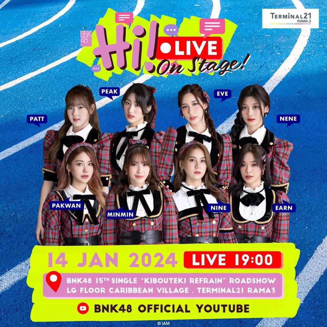 BNK48 Hi! LIVE On Stage! 14 JAN 2024 Pantip