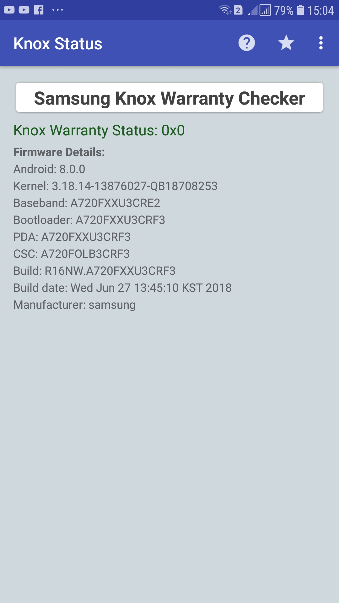 Samsung status. Как проверить Knox 0x0.