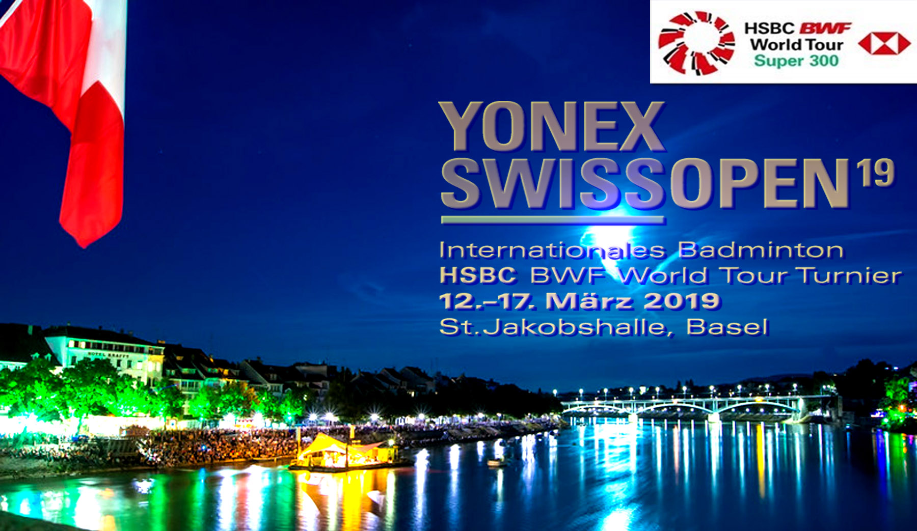 โปรแกรมการแข่งขัน แบดมินตัน YONEX Swiss Open 2019 รอบ 32 คน 13 มี.ค