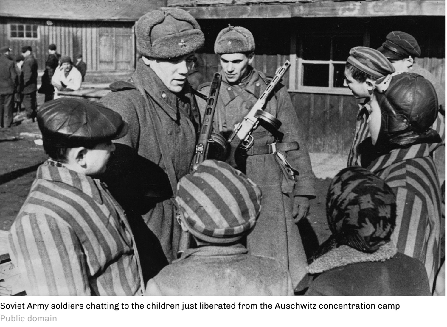 Освобождение детей из Освенцима в 1945