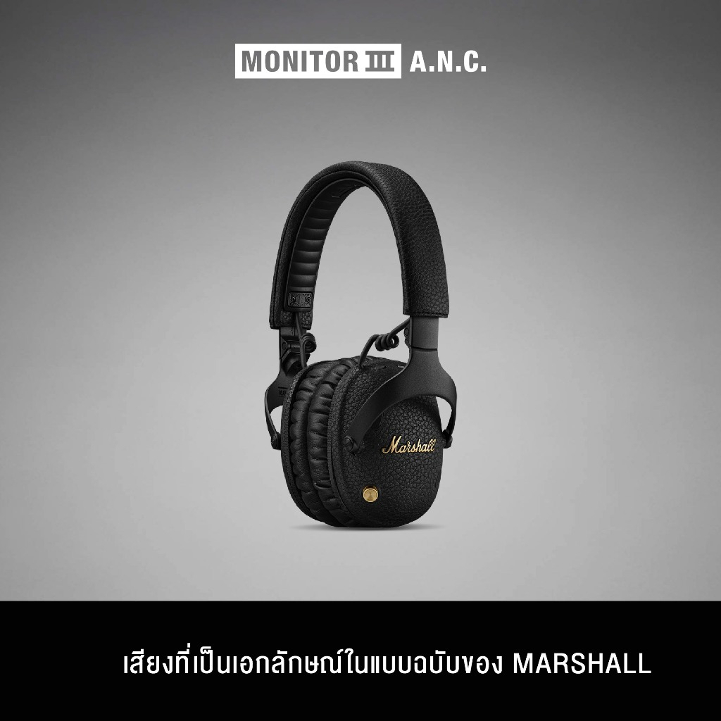 [NEW ARRIVAL] 🎧🎧 MARSHALL Monitor III A.N.C. BLACK - หูฟังบลูทูธ หูฟัง ...