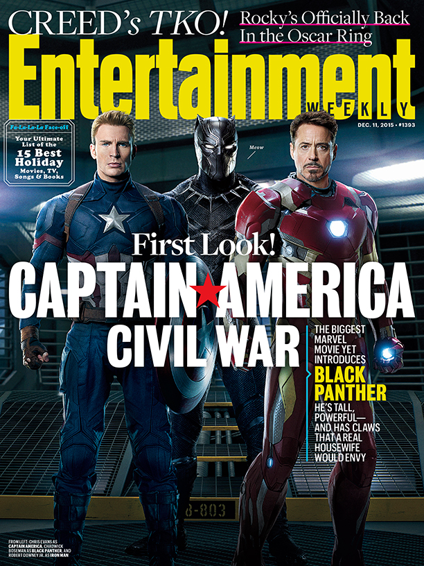 Captain America: Civil War บนหน้าปกของ Entertainment Weekly - Pantip