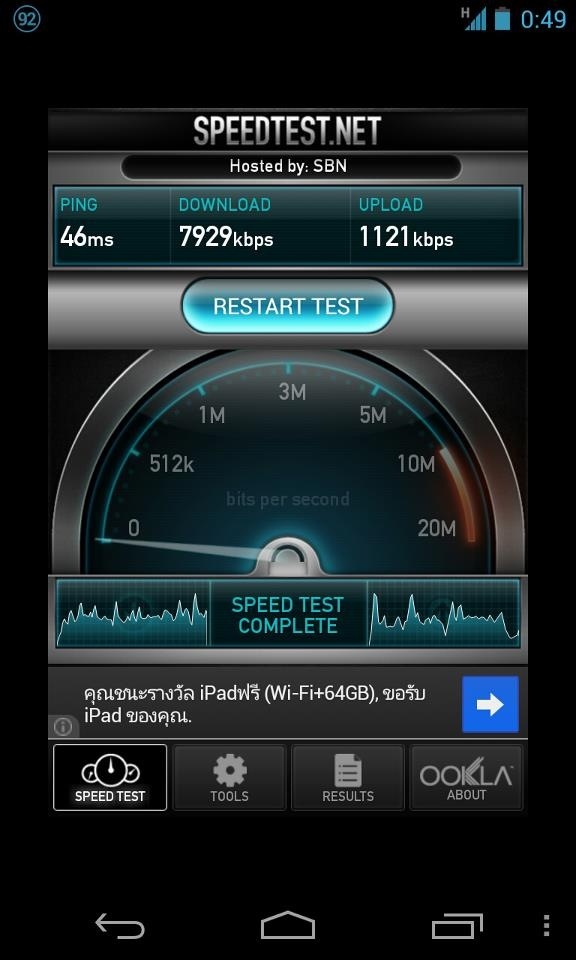 Speedtest 3G by AIS TOT my Pantip