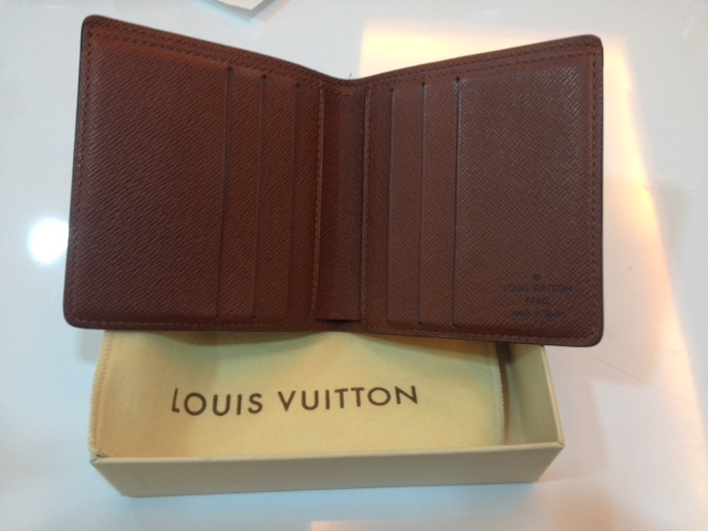 Louis+Vuitton+M60929+Credit+Card+Slots+Wallet+-+Brown for sale